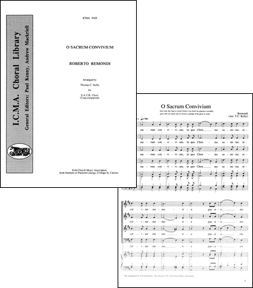 O Sacrum Convivium Cover and Sample Page
